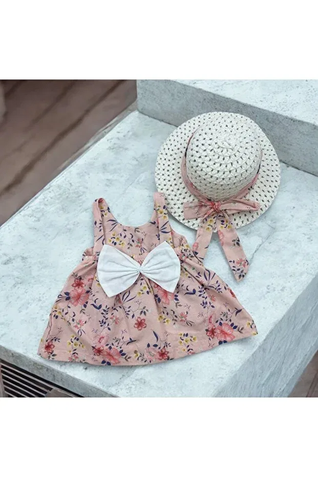 Детское платье для девочек на бретелях Basket Hat Baby Tuas Baby, Pink — фото 2