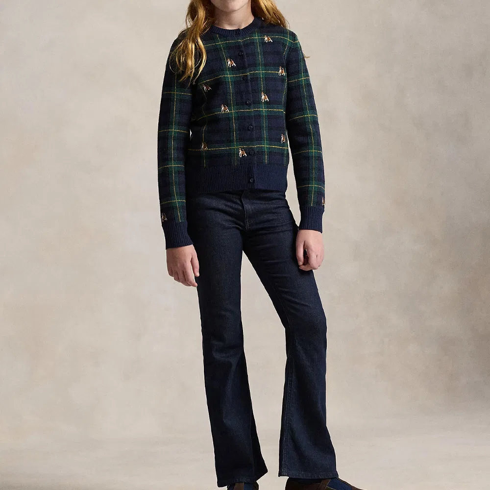 Детский свитер с длинным рукавом Polo Ralph Lauren, Marine Blue Multicolor — фото 4