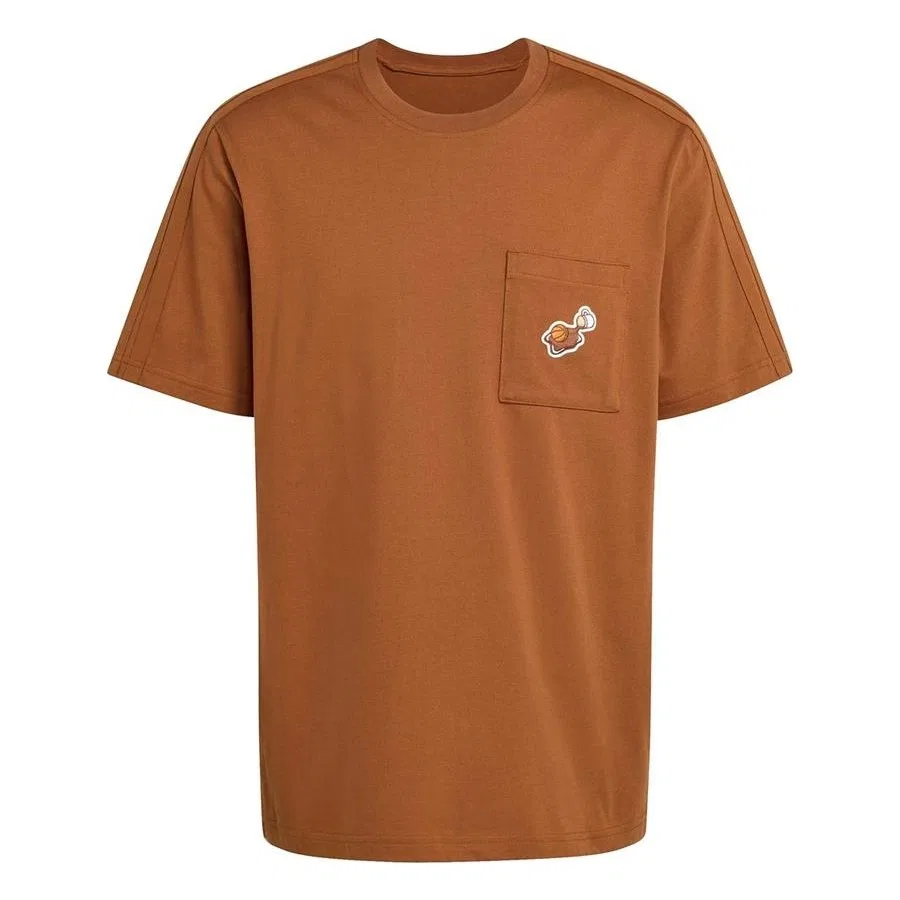 Футболка с коротким рукавом Coffee Pkt T adidas, Коричневый