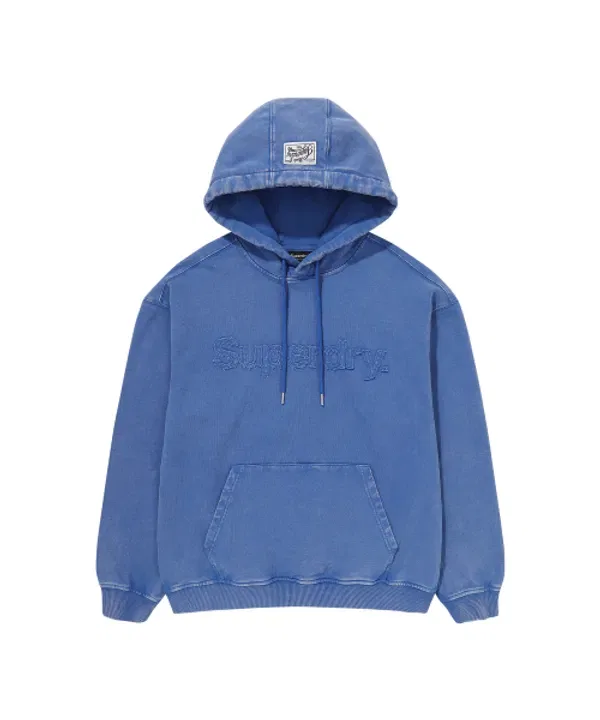 Худи винтажное Superdry, синий