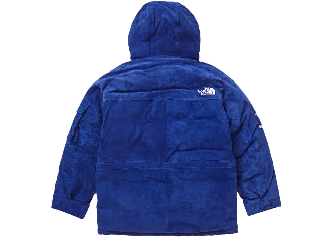 Мужская куртка-парка с утеплителем из пуха Supreme The North Face Suede 600-Fill Down Parka, Blue — фото 4