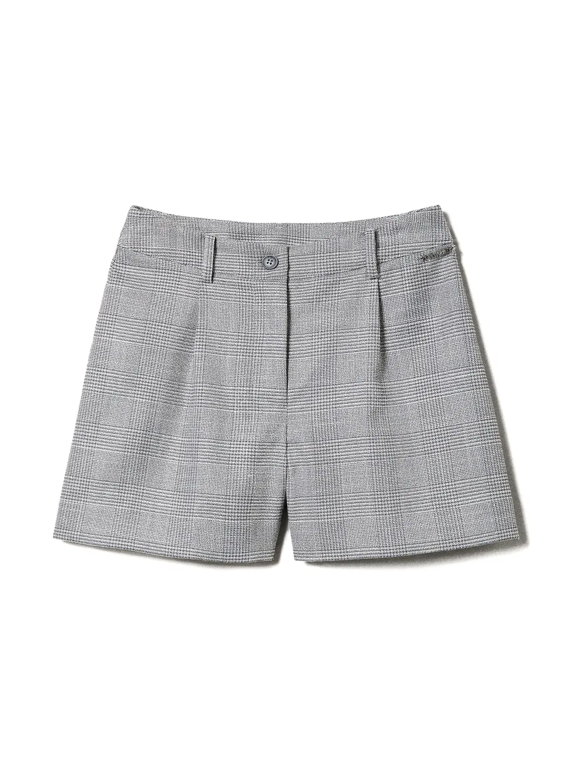 Шорты в клетку TWINSET, серый