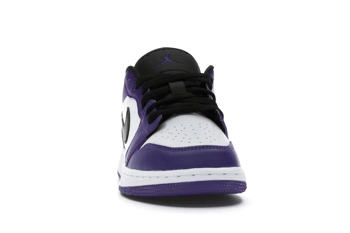Детские кроссовки Lifestyle с принтом Jordan 1 Low Court Purple White GS Jordan, Court Purple/Black-White — фото 2