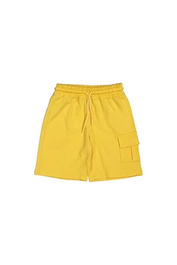 Детский комплект шорт для девочек хлопковый Divonette, Yellow Beige Brown Mustard — фото 4
