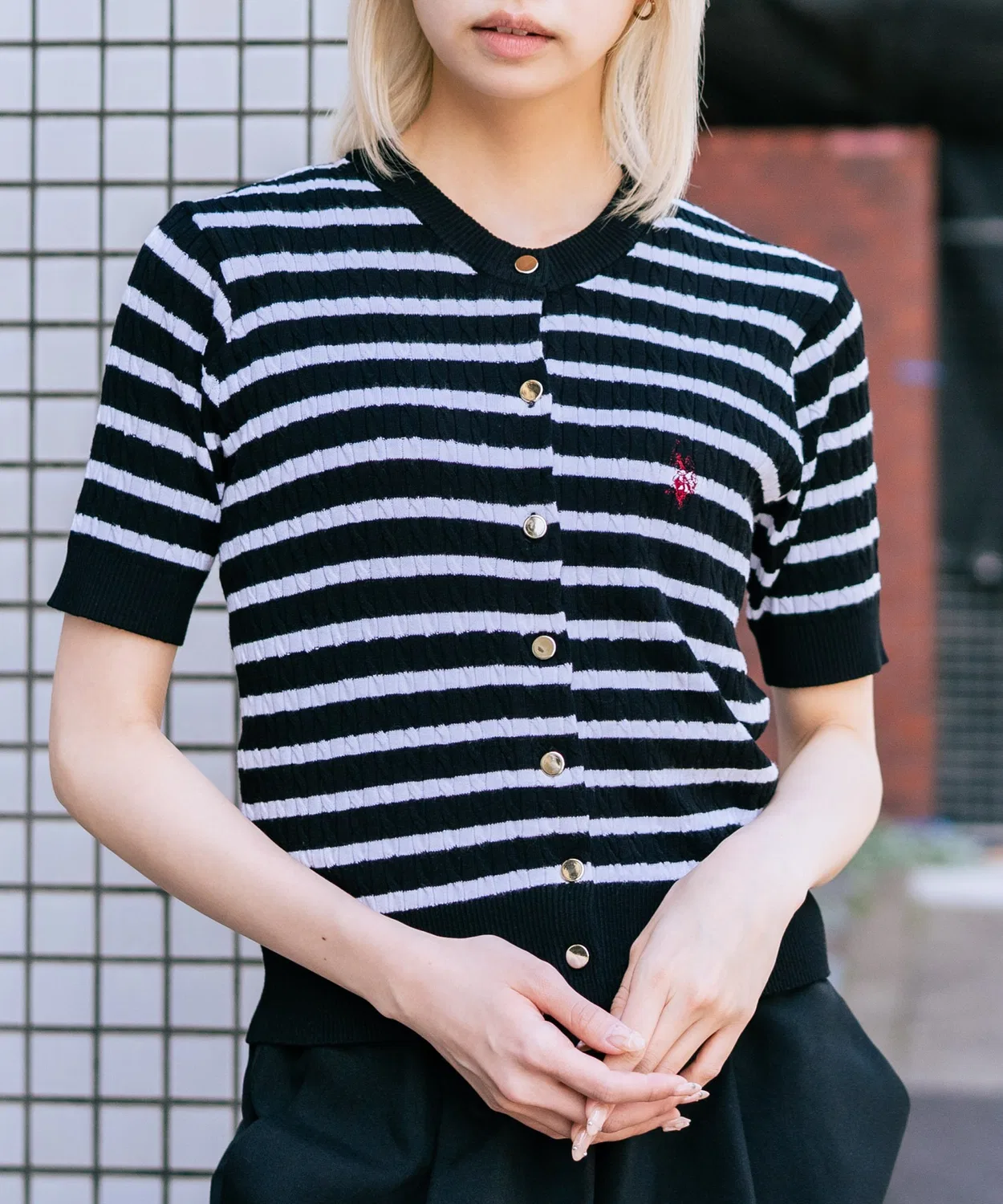Женский полукардиган с длинным рукавом хлопковый U.S. POLO ASSN., Чарcoal Gray