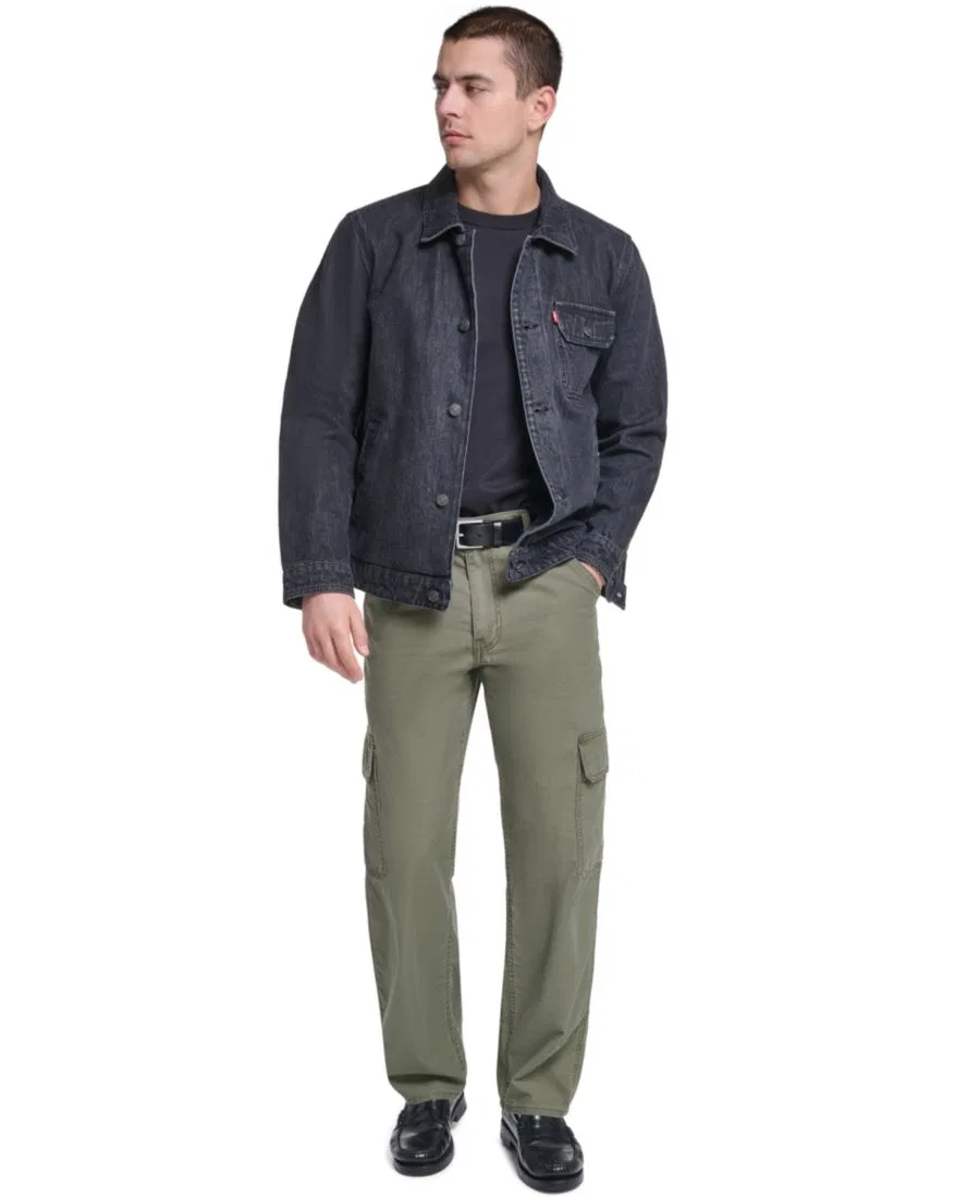 Джинсовая куртка с отложным воротником Levi's Men's Denim Depot Jacket, Black Wash Denim — фото 2
