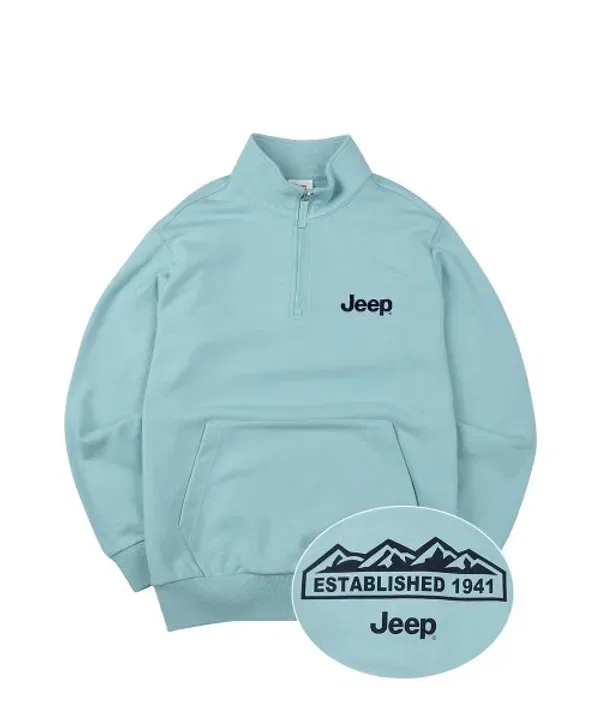 Свитшот с логотипом, JEEP, черный