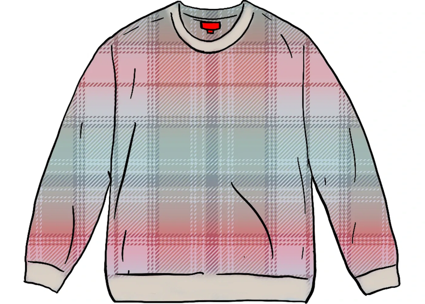 Мужской свитшот с принтом Supreme Sweater, White
