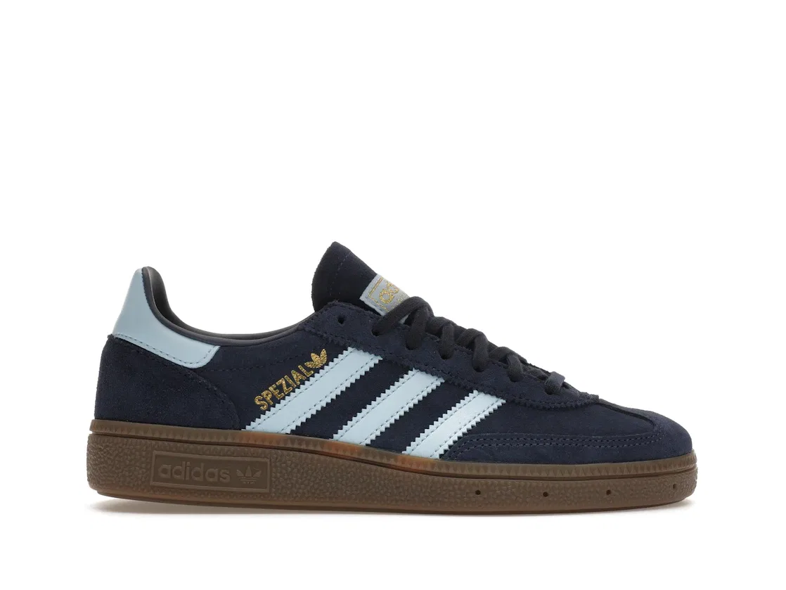 Детские кроссовки с замшевым верхом Adidas Handball Spezial, Collegiate Navy Clear Sky Gum