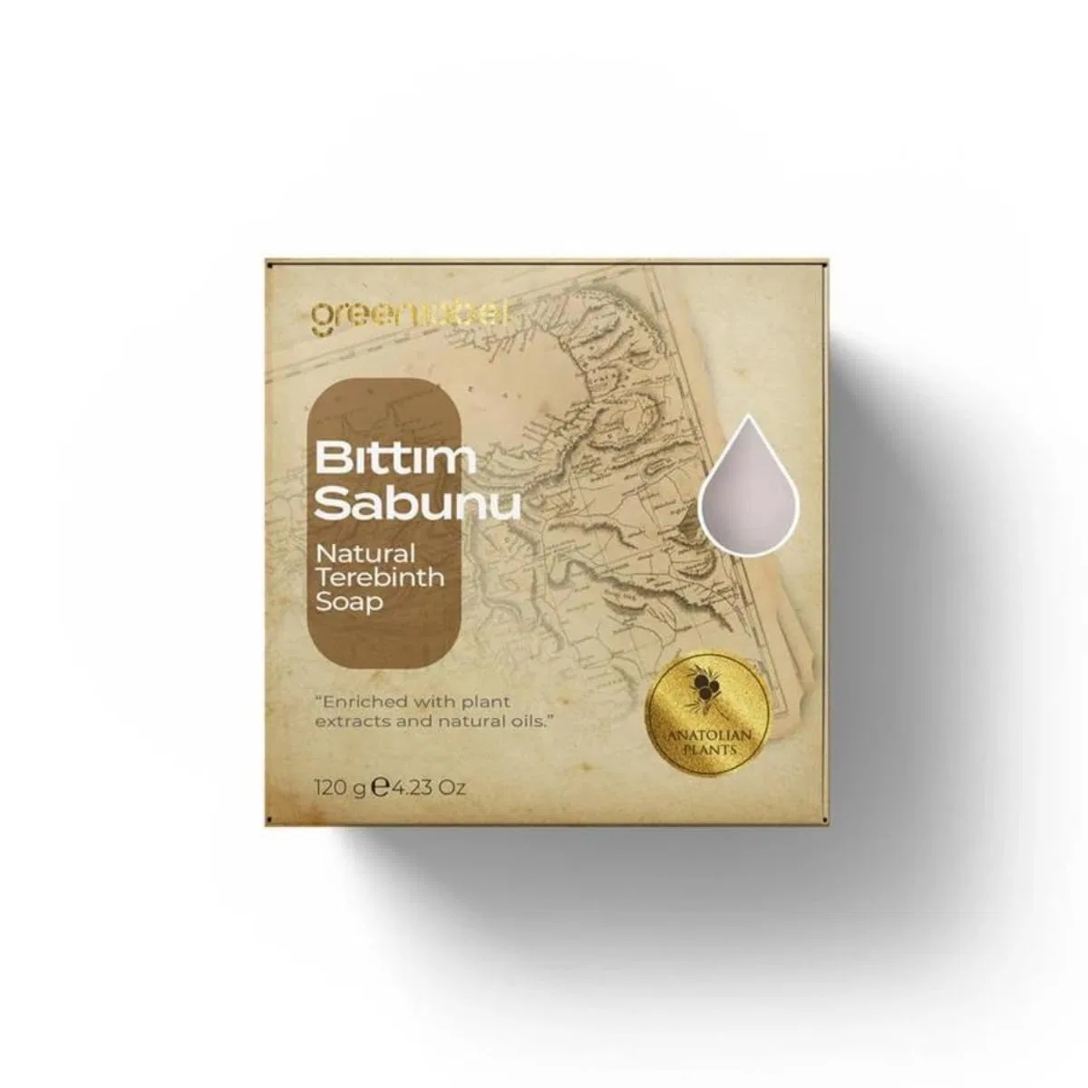 Мыло для волос и кожи Bıttım, 120 г, GreenLabel