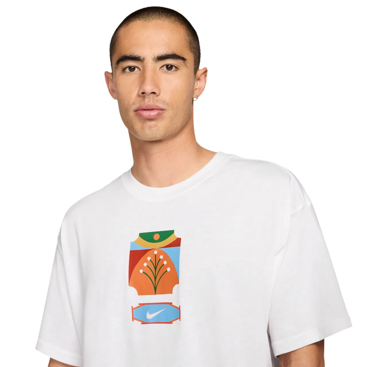 Футболка мужская LSE Palm Camo Nike, цвет White/Multi — фото 3