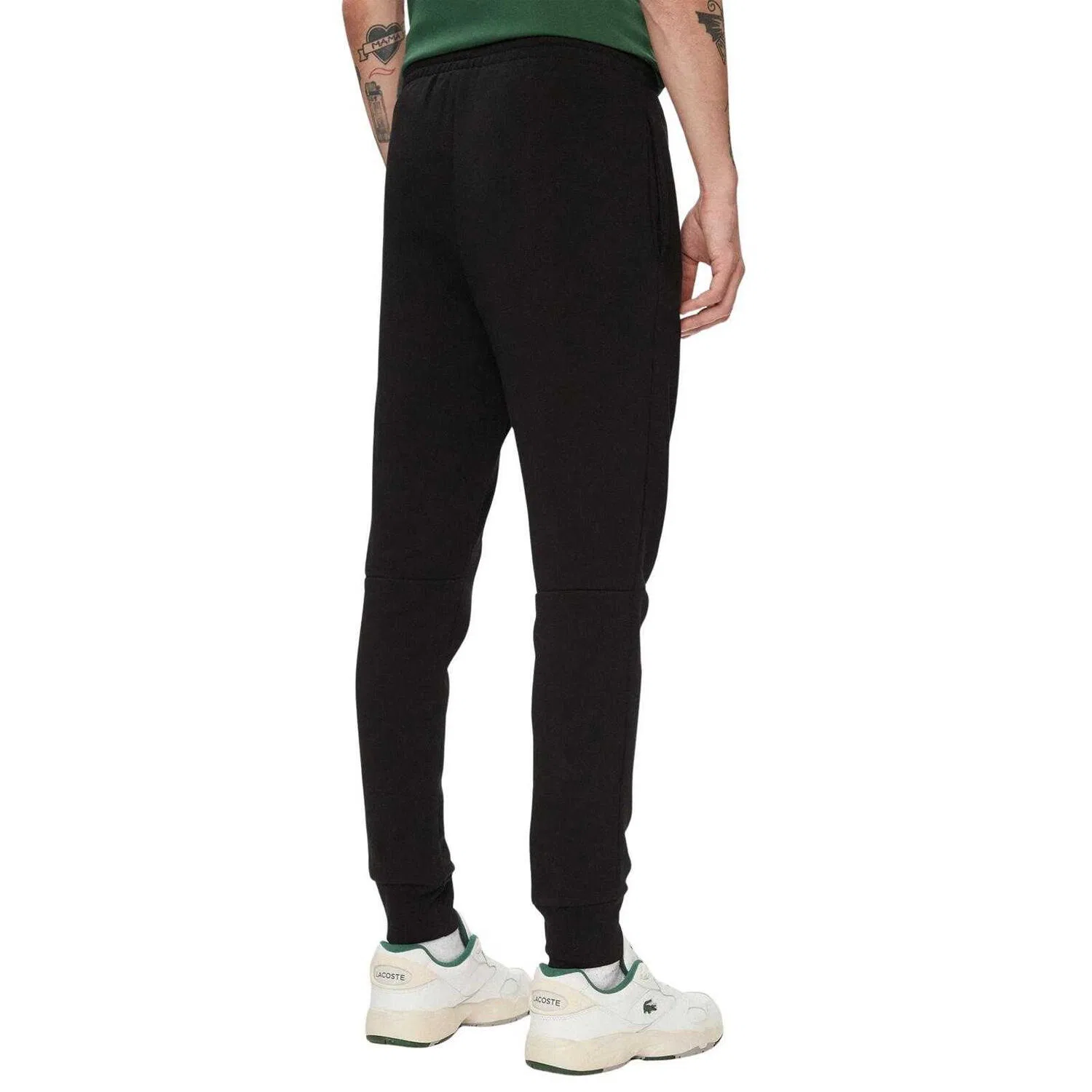 Мужские спортивные штаны с эластичным поясом Lacoste, Schwarz — фото 3
