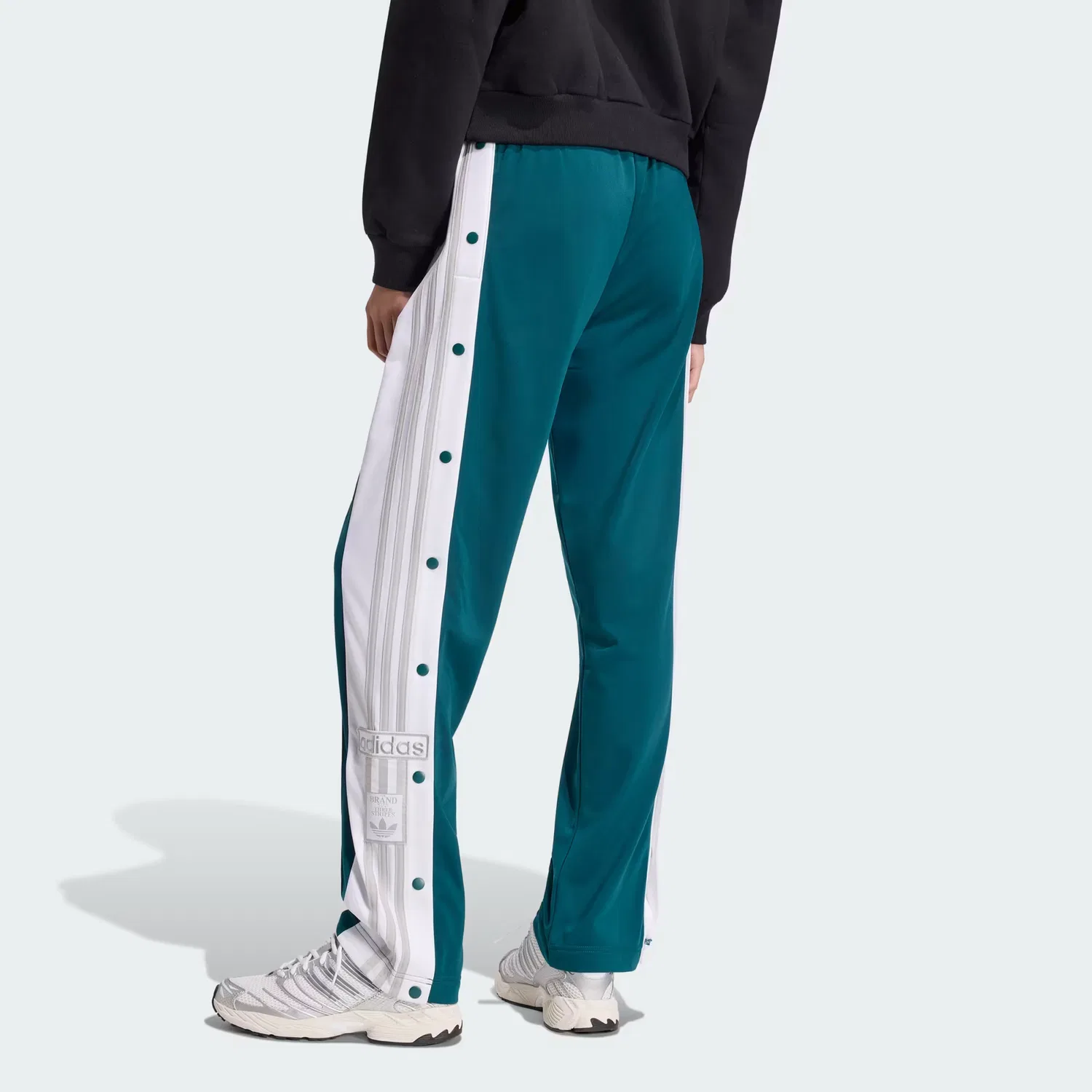 Женские спортивные брюки свободного кроя Adibreak Adidas Originals, зеленый/белый/серый — фото 3
