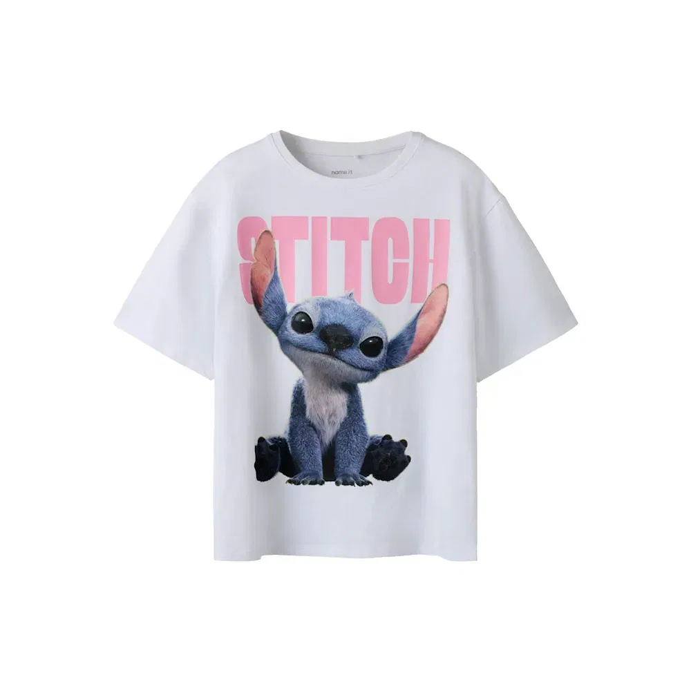 Детская футболка с принтом Nibus Stitch Name it, White