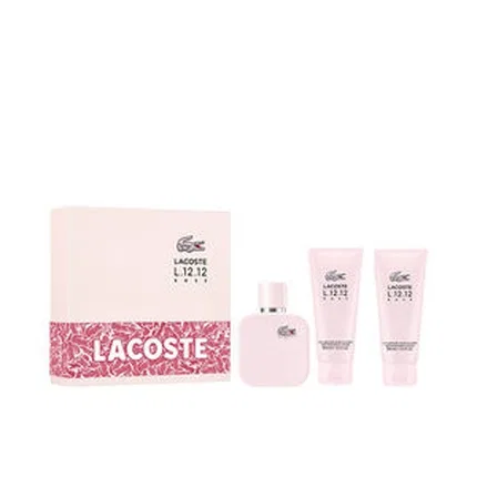 Парфюмерный набор Lacoste L.12.12 Rose, 3 предмета