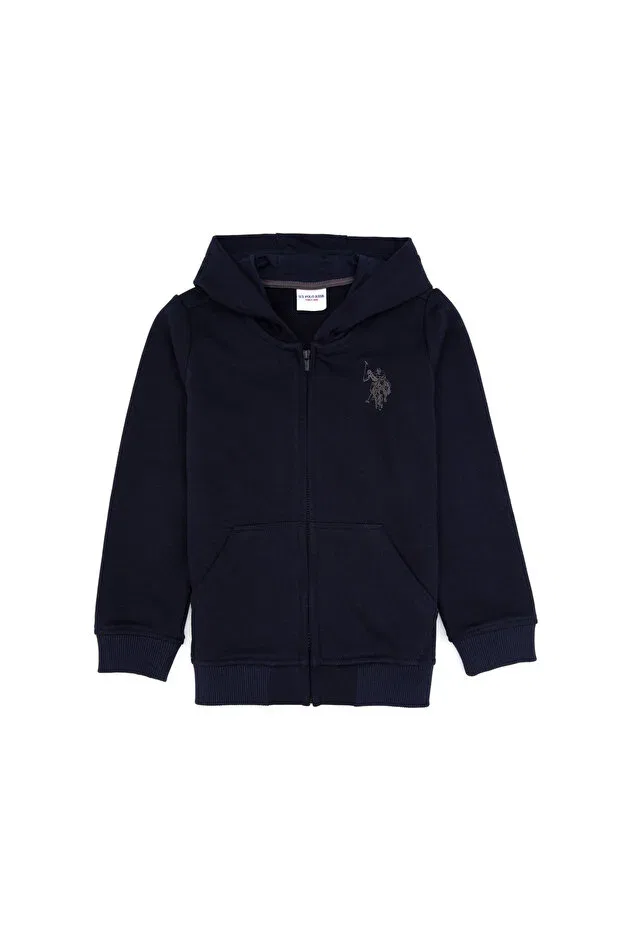 Детское худи для мальчиков с капюшоном U.S. Polo Assn., Light Navy Blue