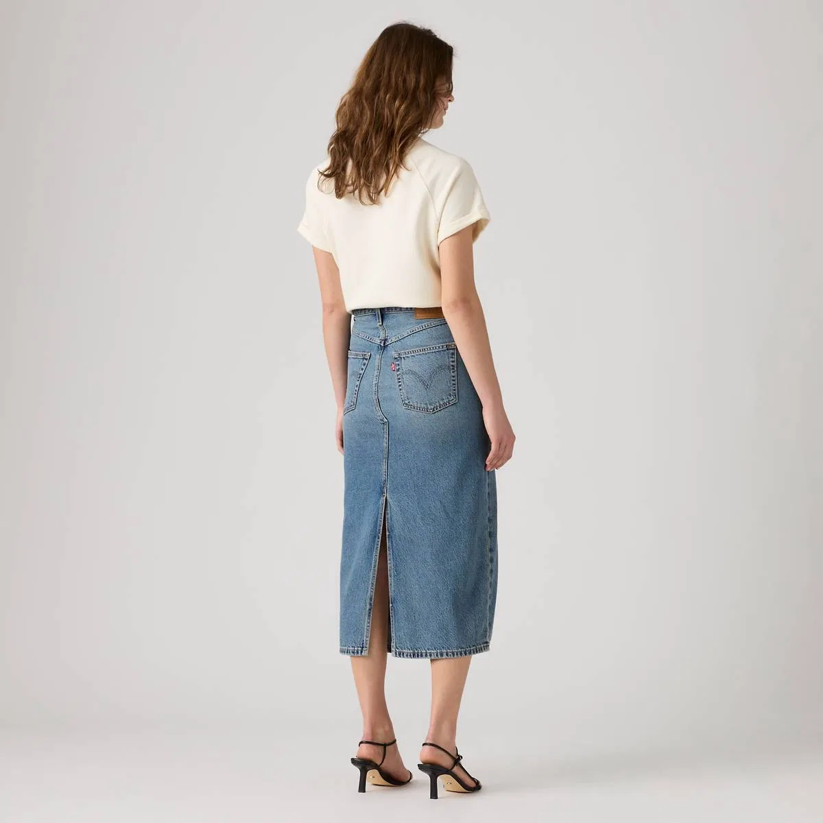 Юбка-Миди с разрезом Decon Levi's, Welcome - Medium Wash — фото 3