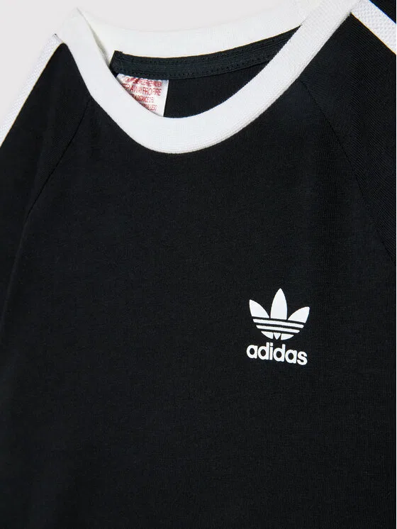 Футболка regular fit 3-Stripe Adidas, черный — фото 3