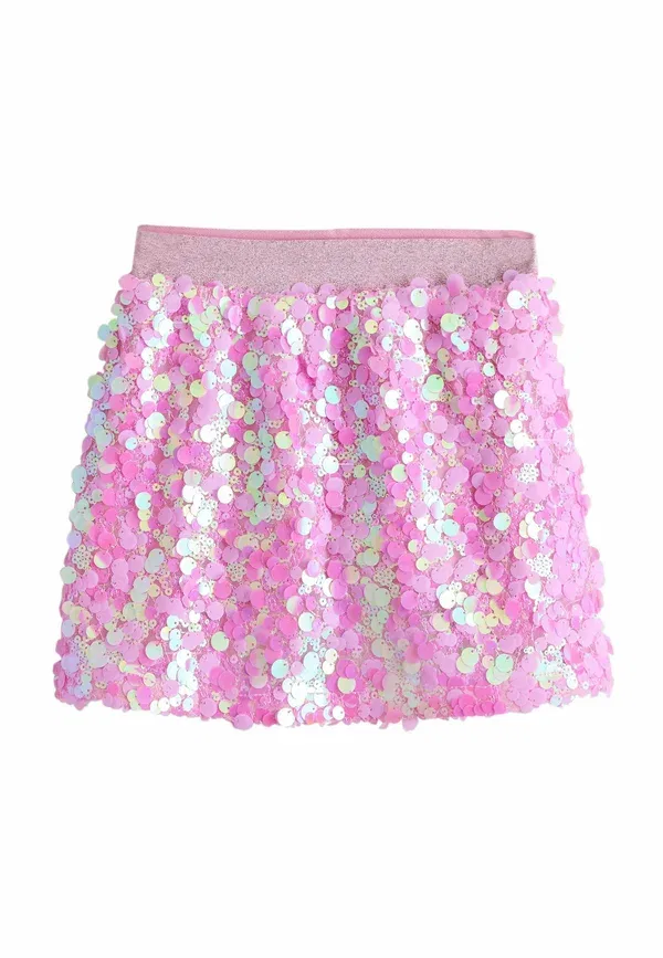 Юбка с пайетками Regular fit - sequin skirt - a-line skirt Next, pink, розовый
