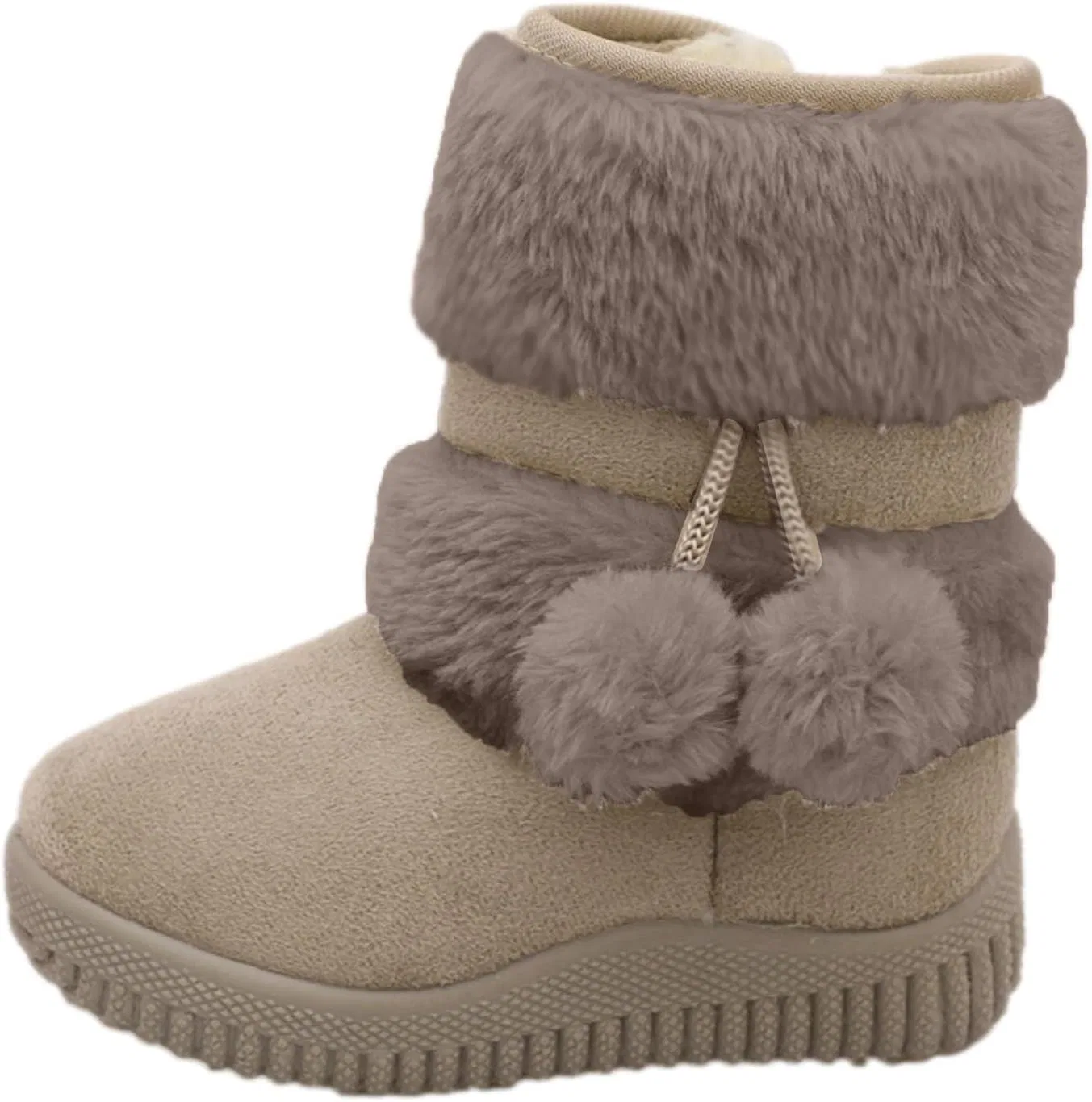 Детские зимние сапоги для девочек с меховой подкладкой TXGMNA, Beige