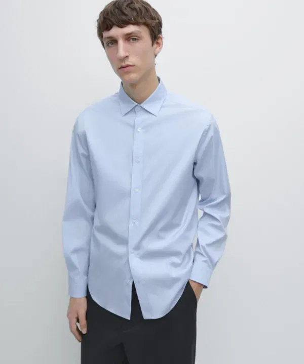 Рубашка хлопковая стрейч Massimo Dutti