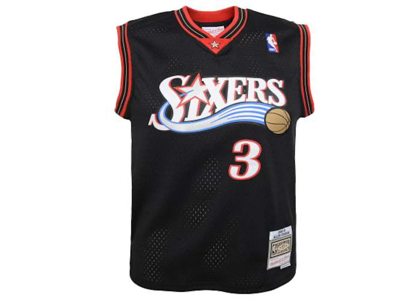 Детская баскетбольная джерси с длинным рукавом Mitchell & Ness, Scarlet Red