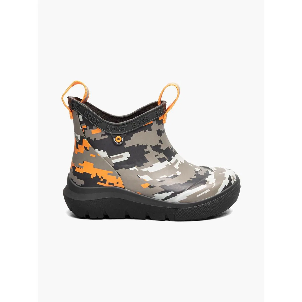 Детские резиновые сапоги с принтом Skyline Rain Chelsea Pixel Camo Bogs, Tan Multi
