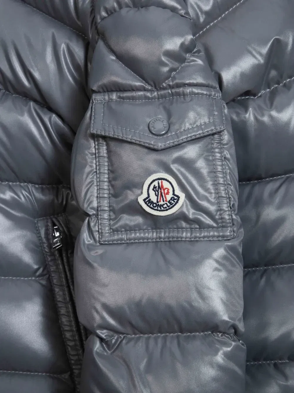 Стеганая куртка Icarus Moncler Enfant, серый — фото 3