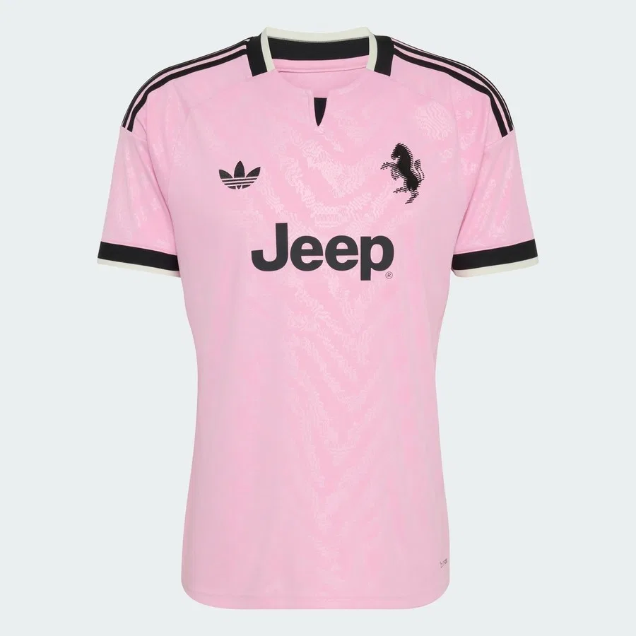 Футболка спортивная с принтом Juventus 26-27 Deplasman adidas, Розовый — фото 4