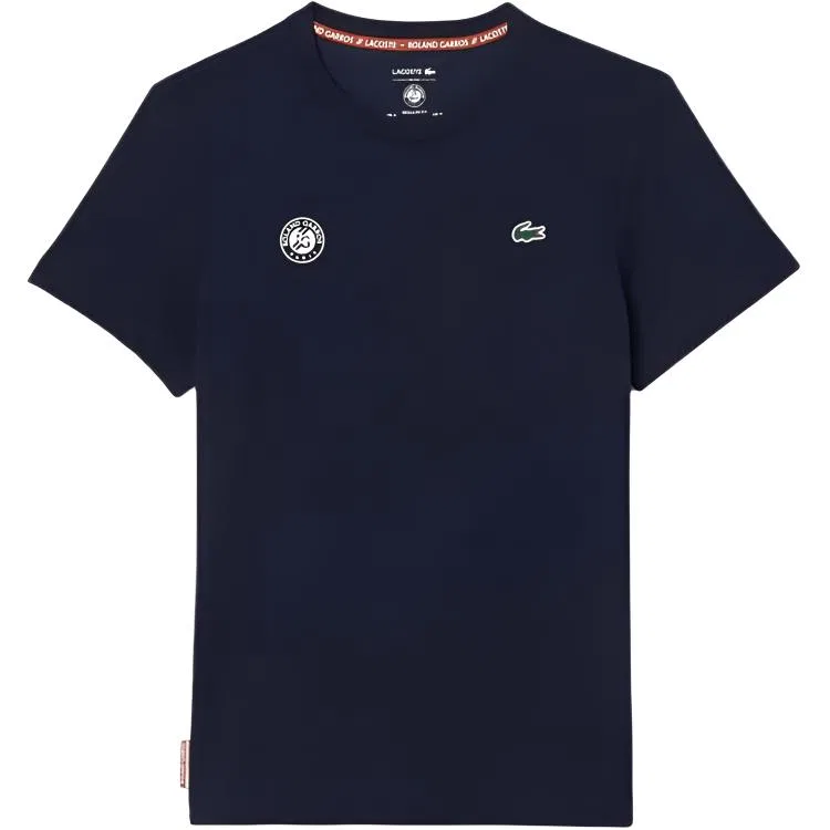 Футболка Lacoste с круглым вырезом, мужская, темно-синий