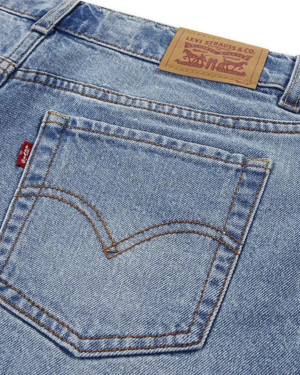Детские шорты для девочек с завышенной талией Levi's, Desert Sky — фото 4