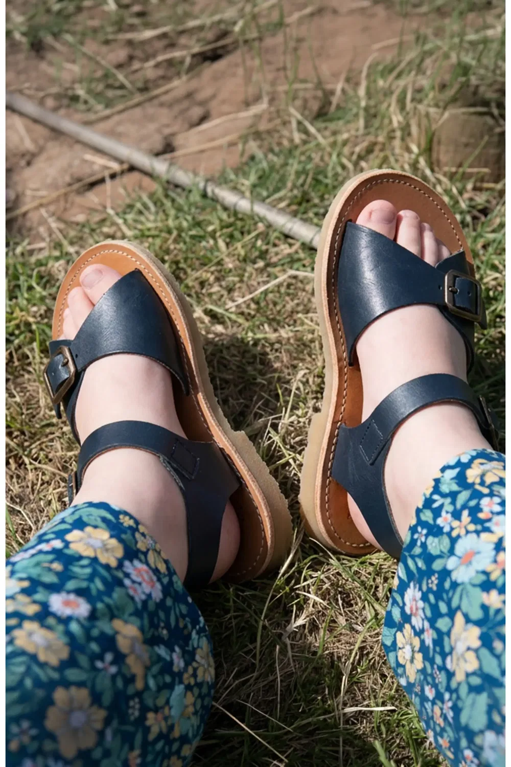 Детские сандалии на пряжке Sonny Young Soles, темно синий — фото 2