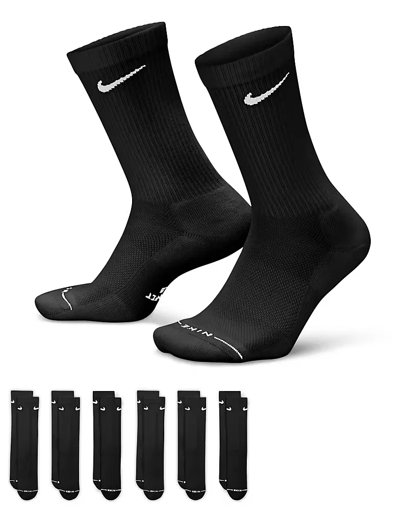Носки высокие Everyday Plus 6 шт Nike, черный — фото 3