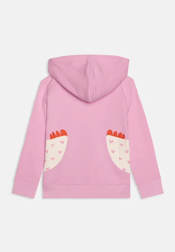 Худи с принтом животных Zip-up sweatshirt Stella Mccartney Kids, розовый — фото 2