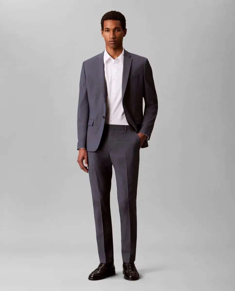 Мужские брюки из шерсти Calvin Klein, Синие
