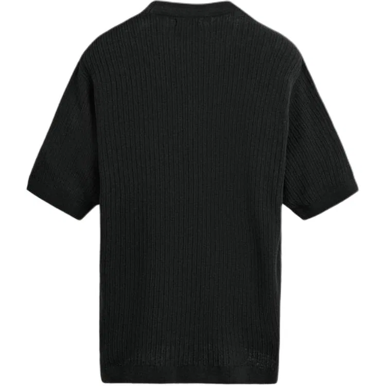 Мужской свитер с круглым вырезом Moderate, ZARA, Black — фото 3
