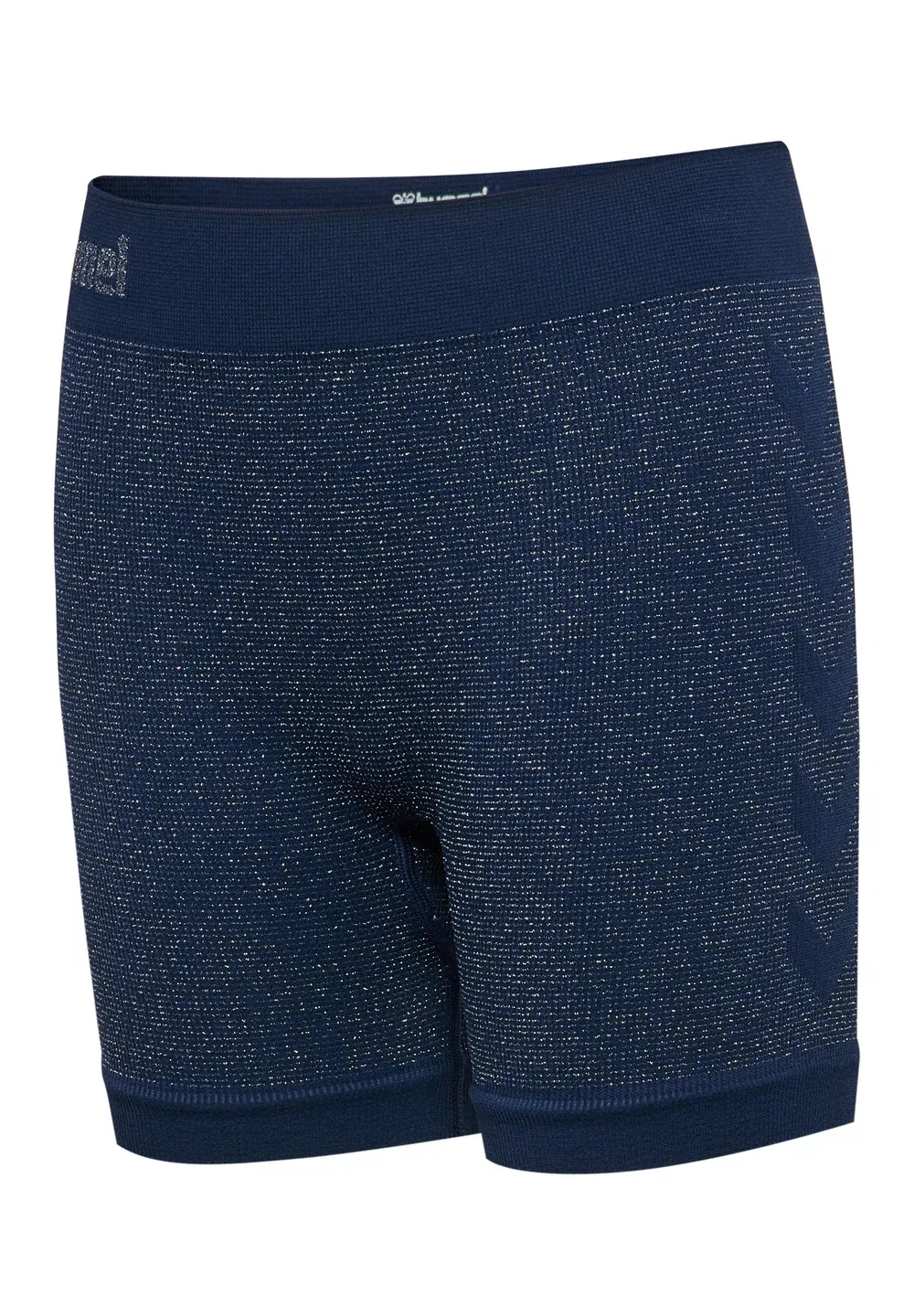 Бесшовные короткие колготки с блестками Hmljr - шорты Hummel, Dress Blues — фото 4