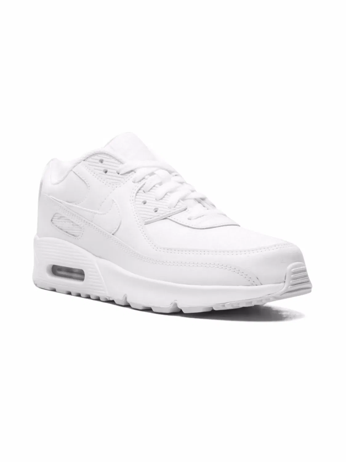 Кроссовки Air Max 90 Leather Triple Nike, белый