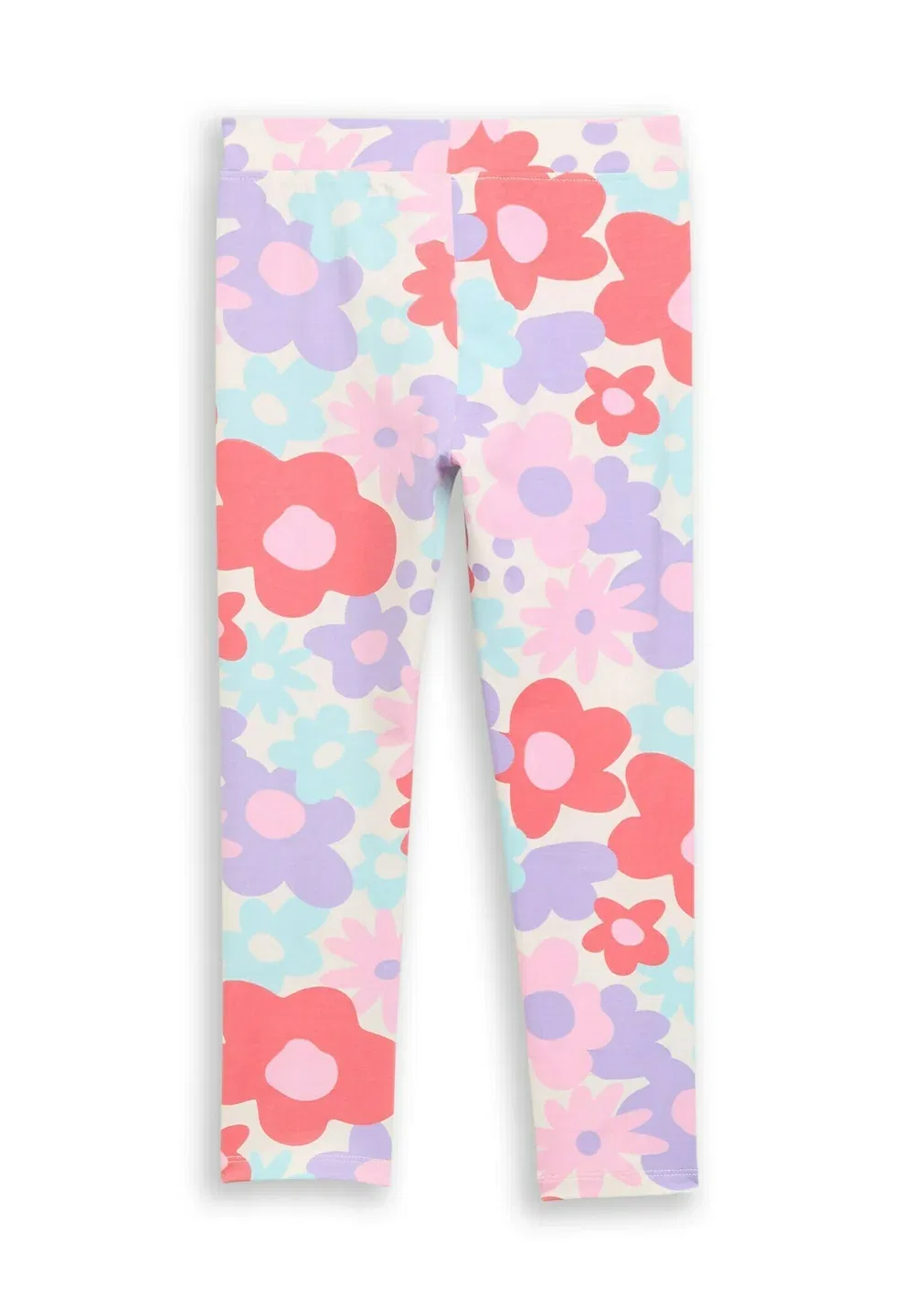 Леггинсы Hosen & Chino с голубым принтом - леггинсы - брюки Tom Tailor, Colorful Big Floral Design — фото 2