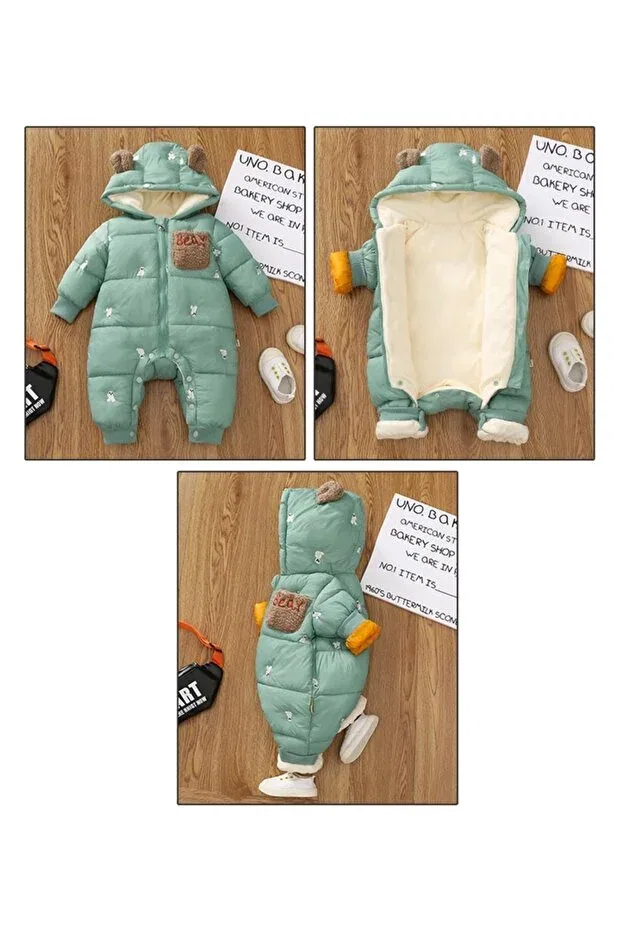 Детский комбинезон для девочек с вышивкой Melisam.Msg, Turquoise — фото 2