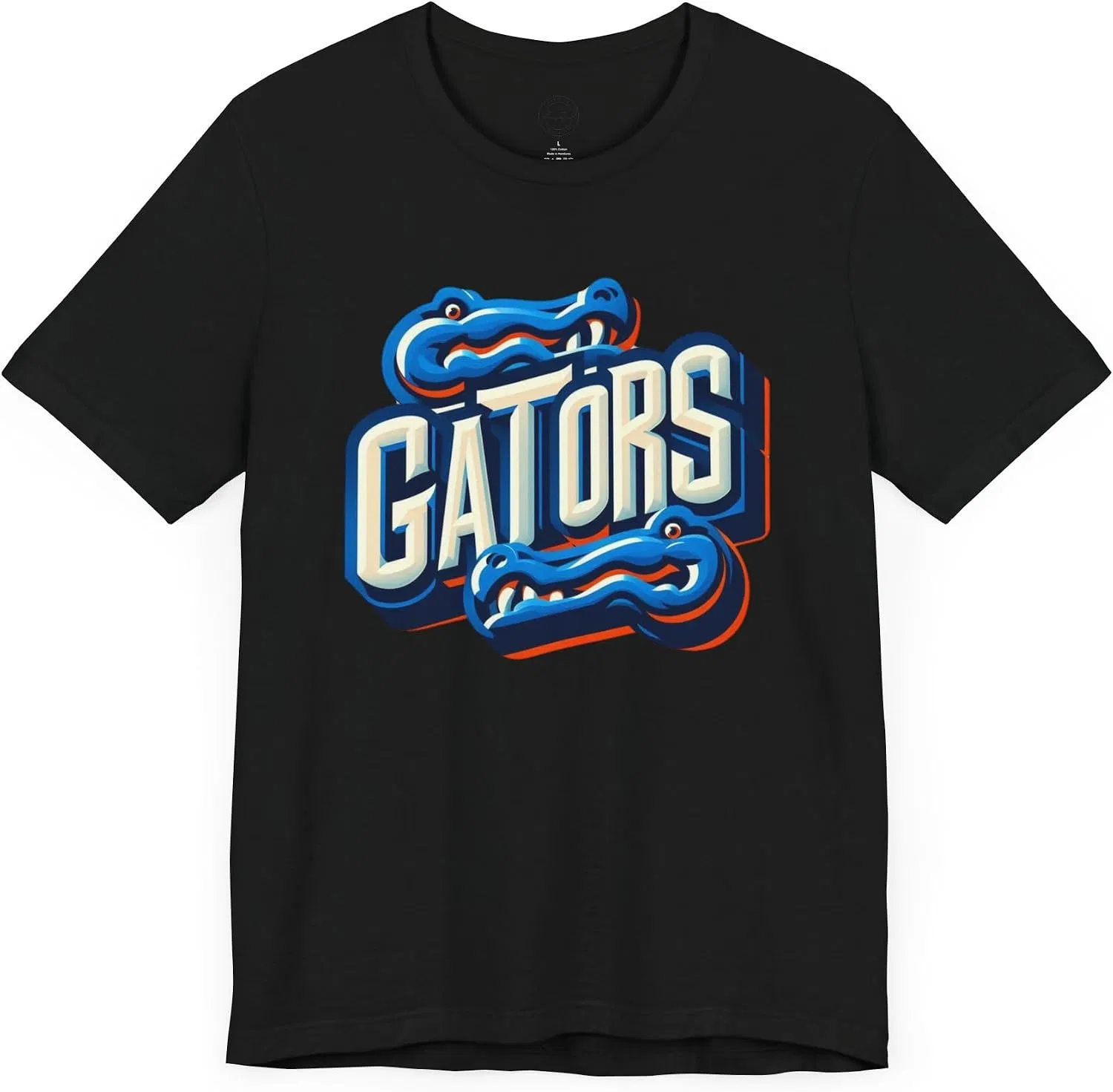 Футболка с принтом Gators Bella Canvas 3001, Black — фото 4
