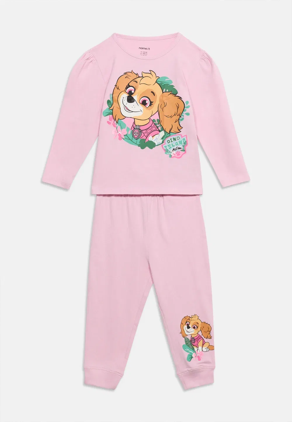 Ночной комплект Nmfjetina с изображением лапки - пижама Name It, Pirouette
