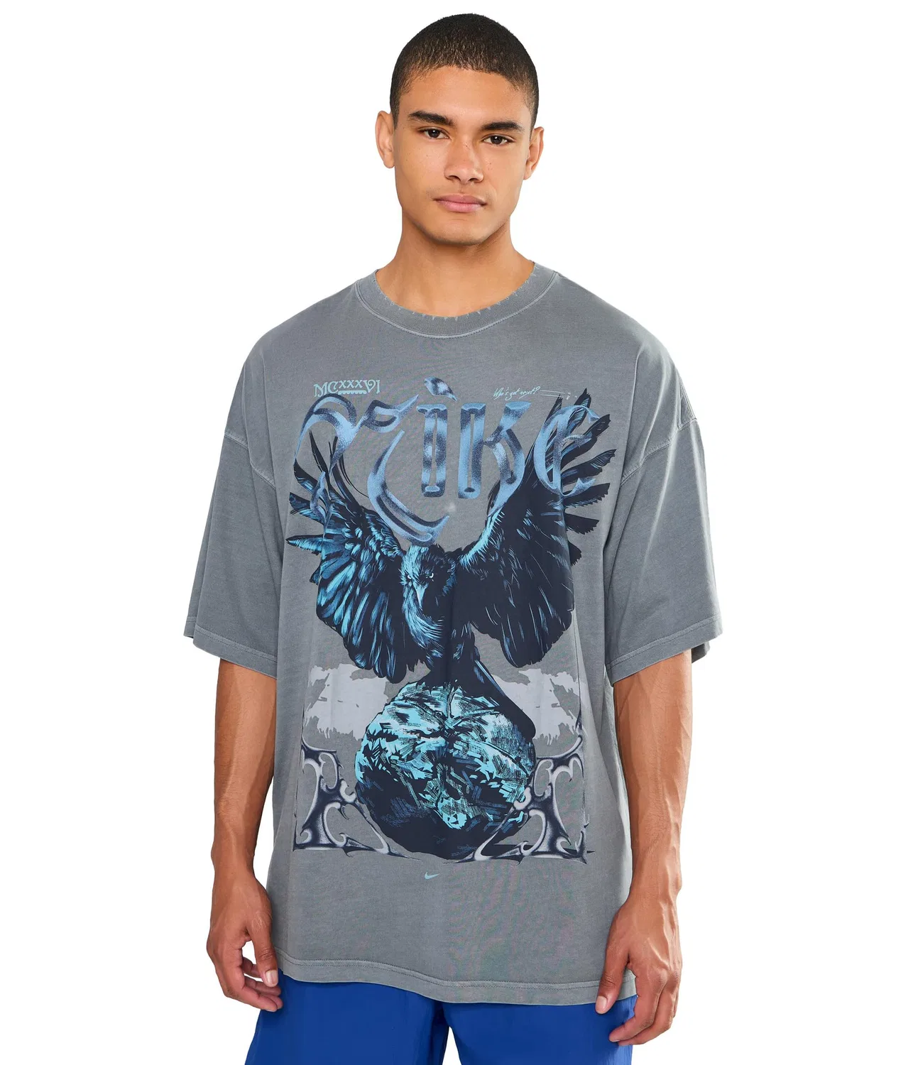 Футболка Summit Oversized с круглым вырезом Nike, Cool Grey