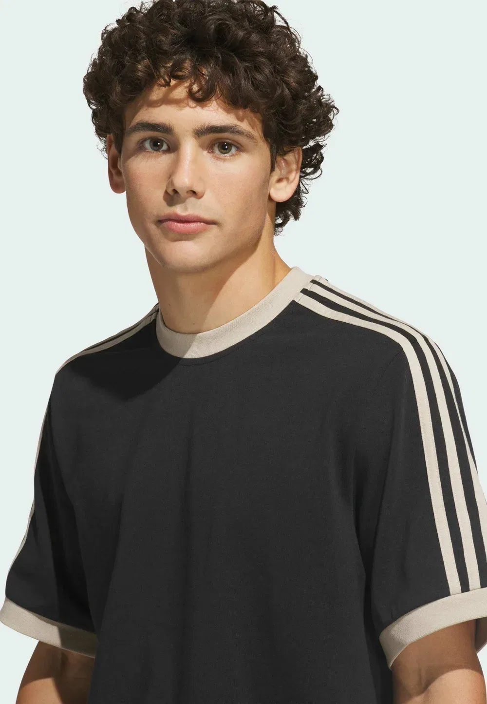 Футболка-Поло с принтом для скейтбординга Adidas Originals, Black Khaki Three — фото 4