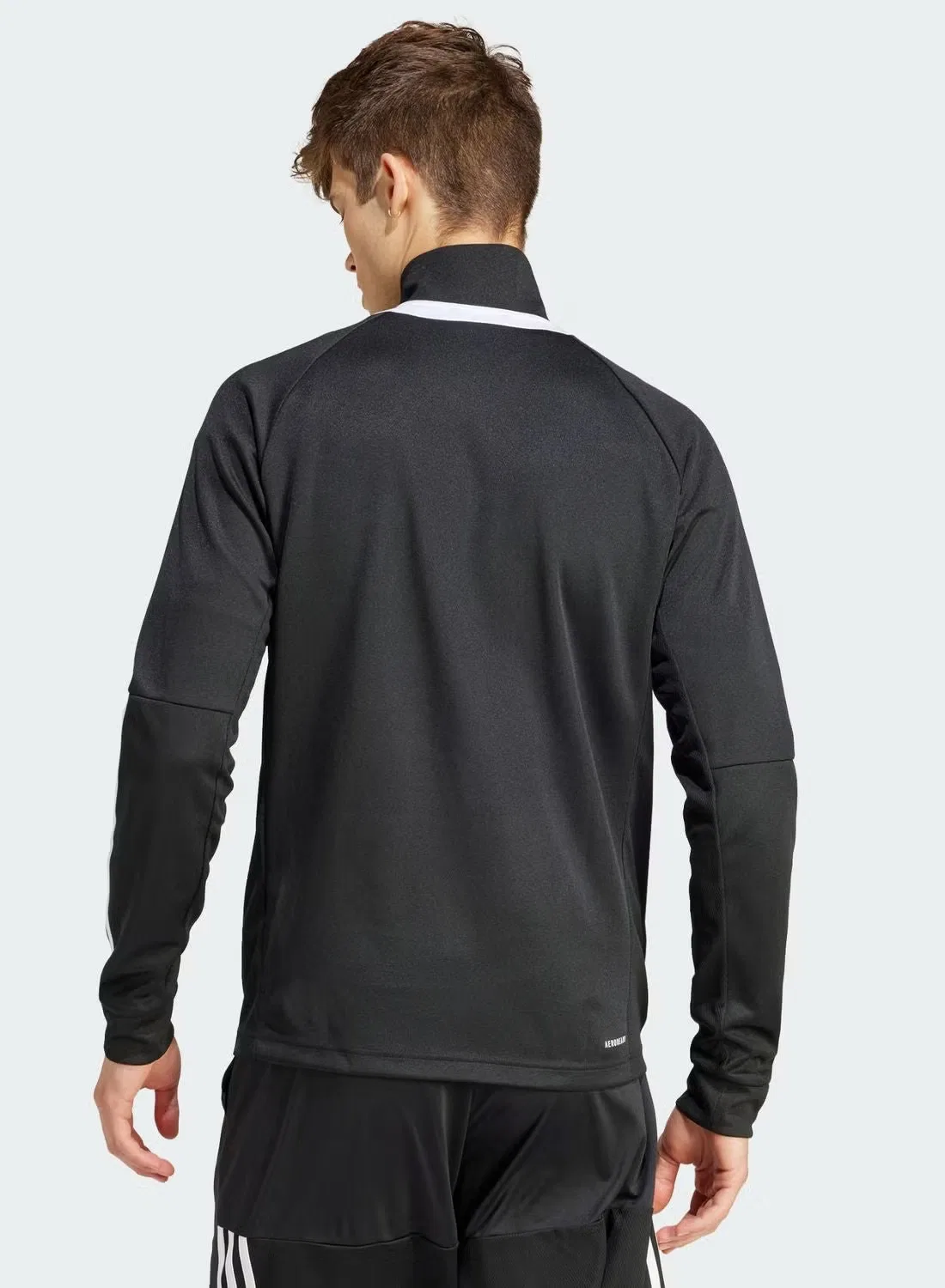 Куртка спортивная на молнии с влагоотводящей технологией Aeroready Sereno Cut 3-Stripes Adidas, черный — фото 2