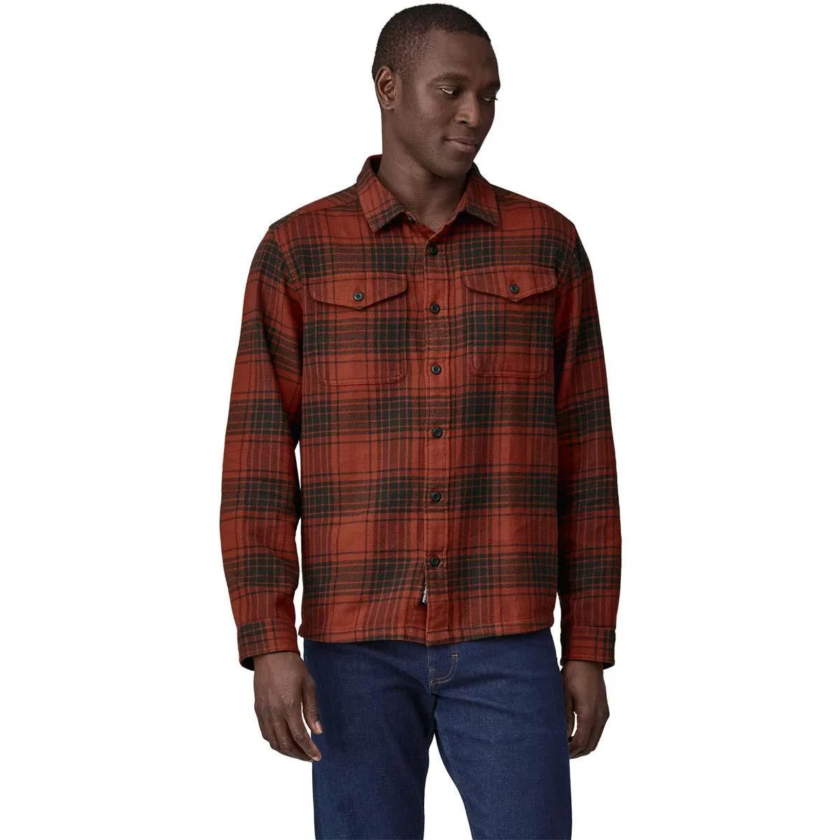 Фланелевая рубашка с длинным рукавом Fjord Flannel Patagonia, Cascade/Burnished Red — фото 2