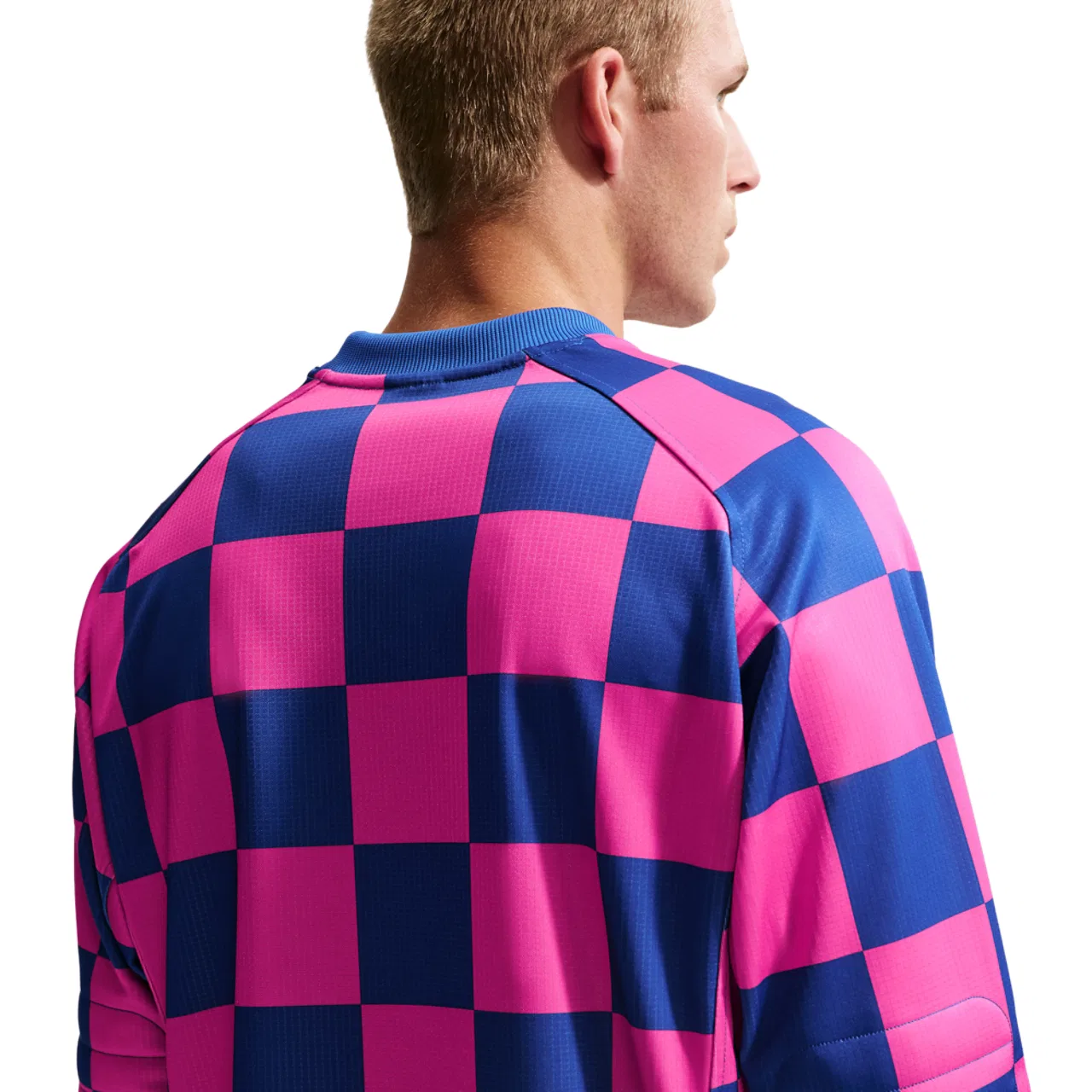 Мужская джерси Nike Club Goalie Top Away, цвет Game Royal/Hydrogen Blue/Pinksicle — фото 2