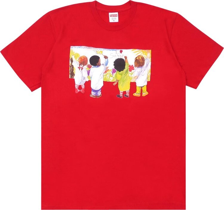 

Футболка Supreme Kids Tee 'Red', красный