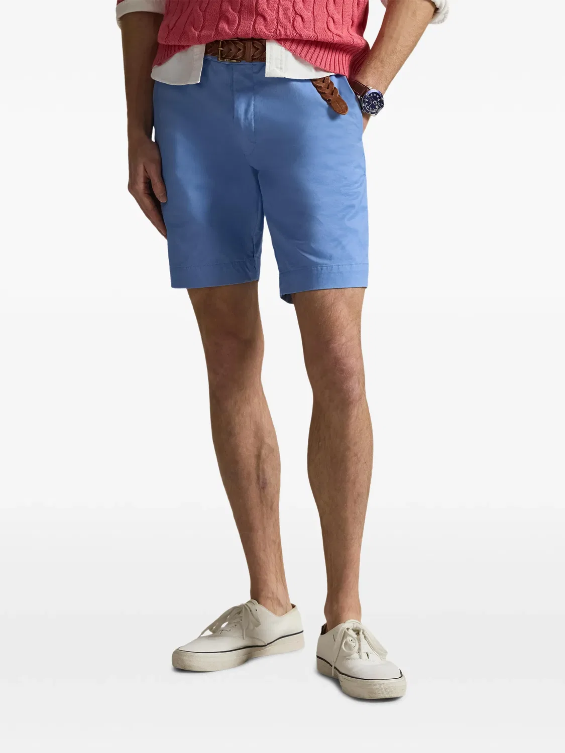 Чино-шорты хлопковые синие Polo Ralph Lauren, синий — фото 2