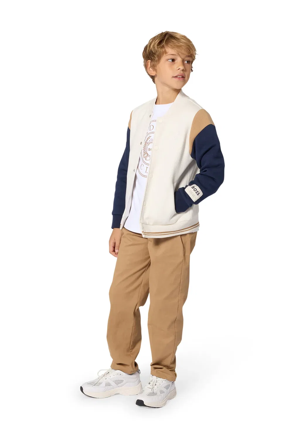 Кардиган для ребенка, подростка - кардиган Boss Kidswear, Ivory